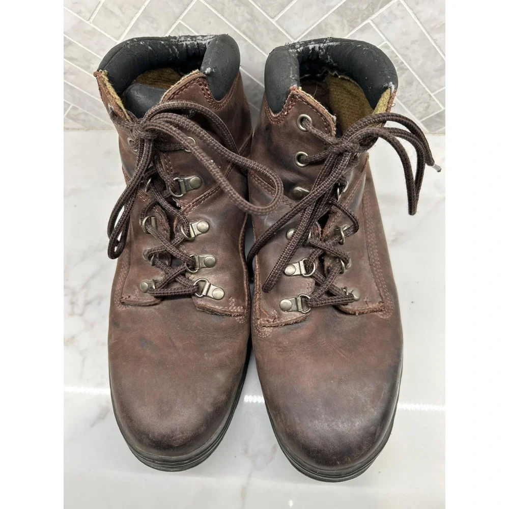 Timberland Euro Hiker Gore Tex Boots Mens 12 Brown Leather Outdoor Lace Up 61071